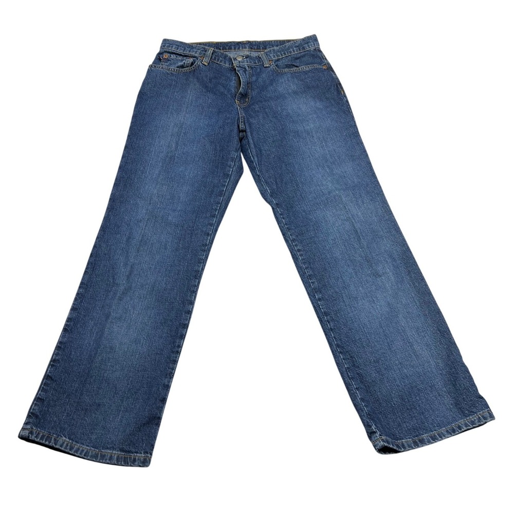 Polo Ralph Lauren Saturday Jean Womens Denim Jeans 8x29 Blue Cotton Straight Leg
